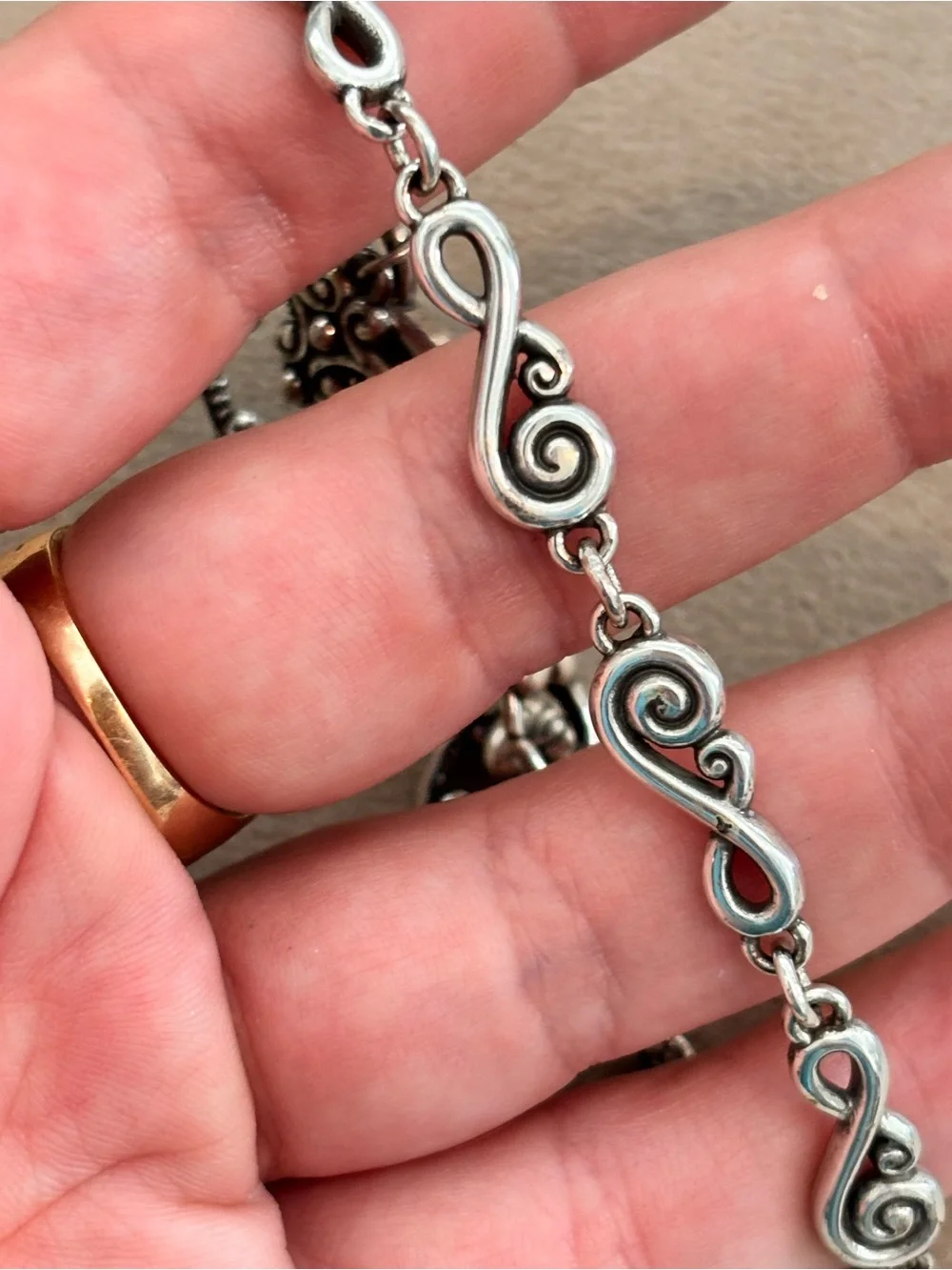 Brighton Palazzo Silver Heart Crystal Bracelet